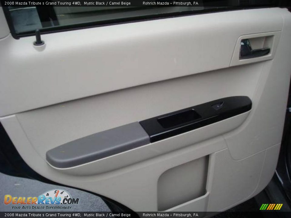 2008 Mazda Tribute s Grand Touring 4WD Mystic Black / Camel Beige Photo #13
