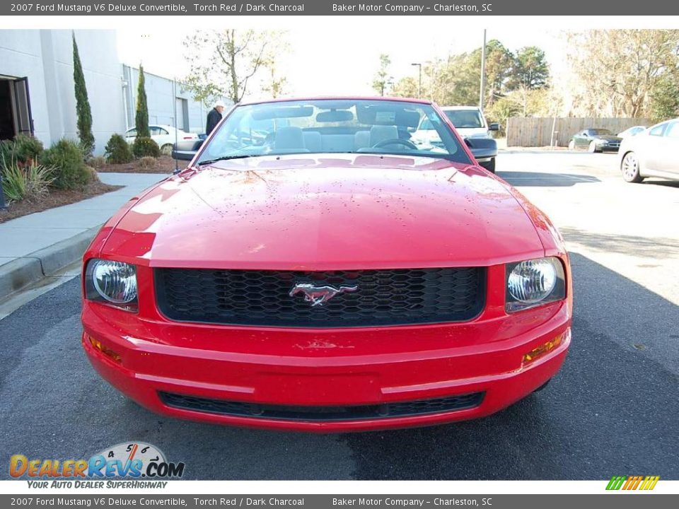 2007 Ford Mustang V6 Deluxe Convertible Torch Red / Dark Charcoal Photo #16