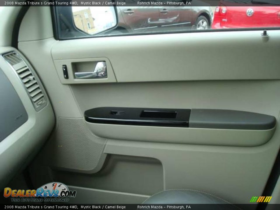 2008 Mazda Tribute s Grand Touring 4WD Mystic Black / Camel Beige Photo #17