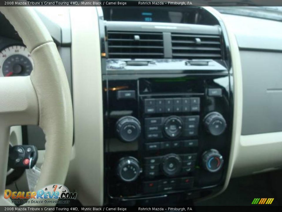 2008 Mazda Tribute s Grand Touring 4WD Mystic Black / Camel Beige Photo #18