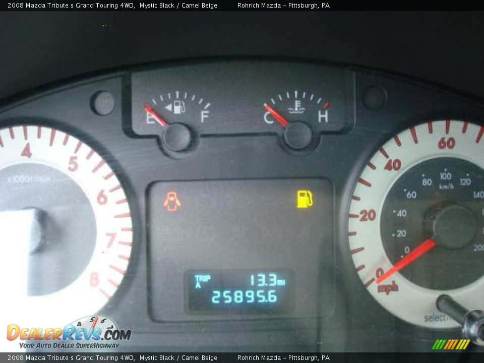 2008 Mazda Tribute s Grand Touring 4WD Mystic Black / Camel Beige Photo #20