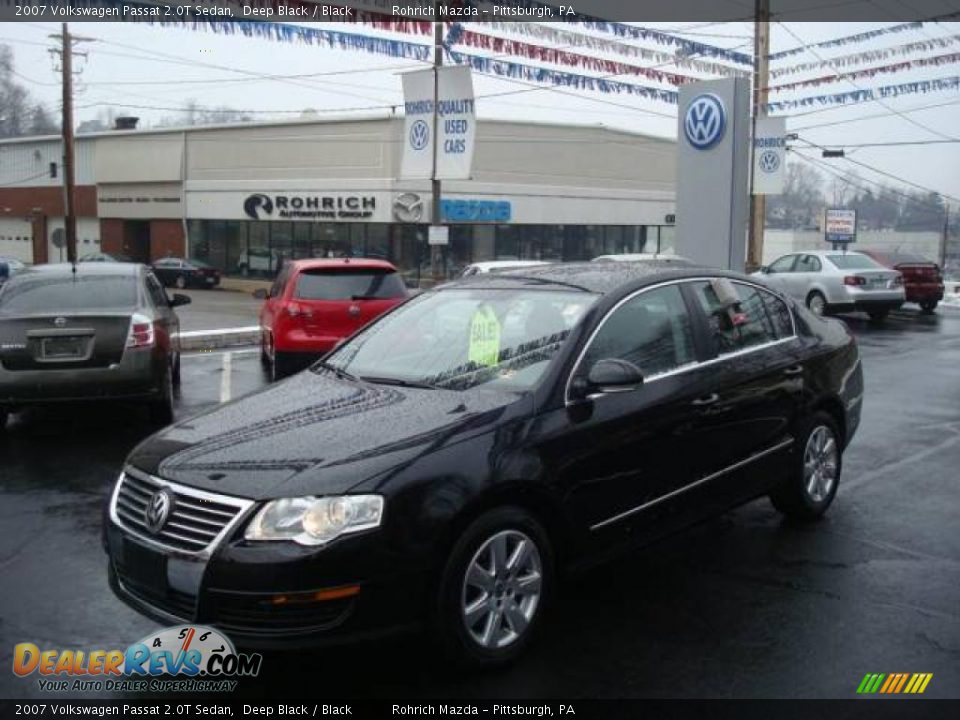 2007 Volkswagen Passat 2.0T Sedan Deep Black / Black Photo #1