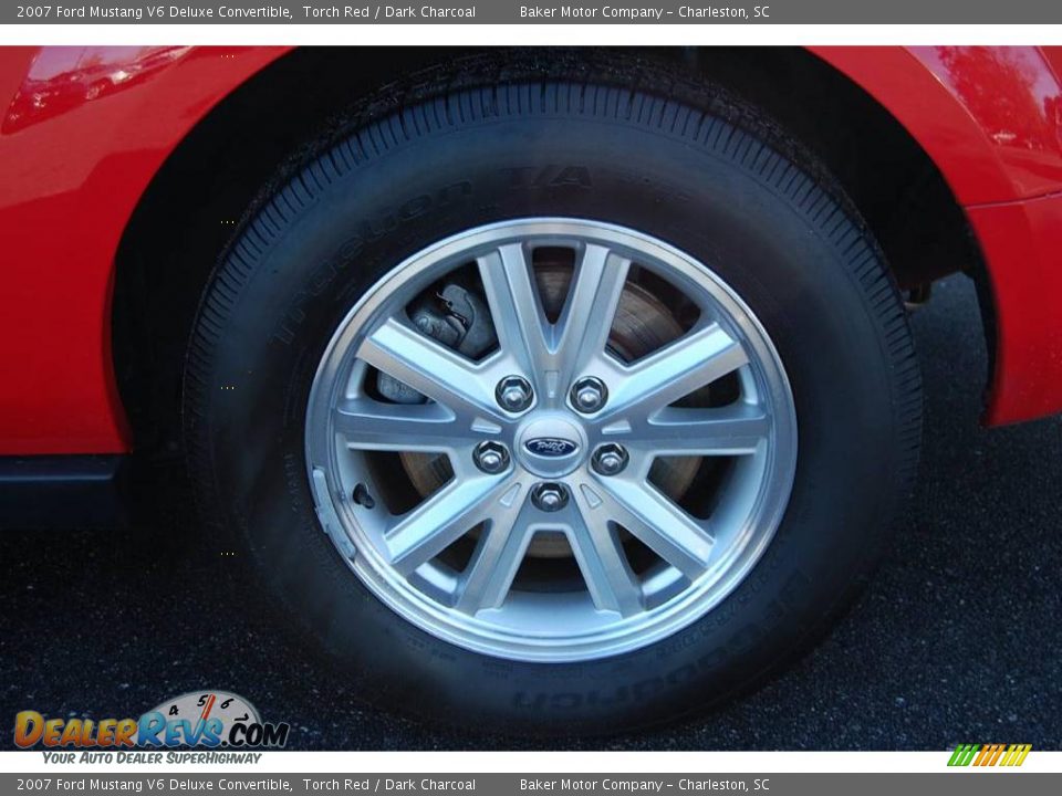 2007 Ford Mustang V6 Deluxe Convertible Torch Red / Dark Charcoal Photo #21