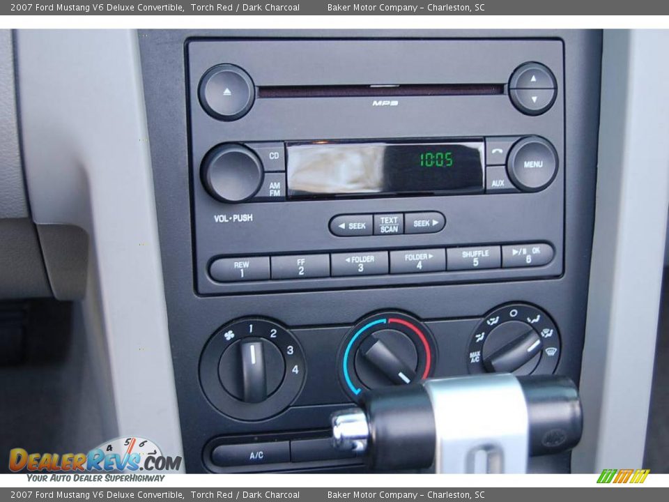 2007 Ford Mustang V6 Deluxe Convertible Torch Red / Dark Charcoal Photo #24