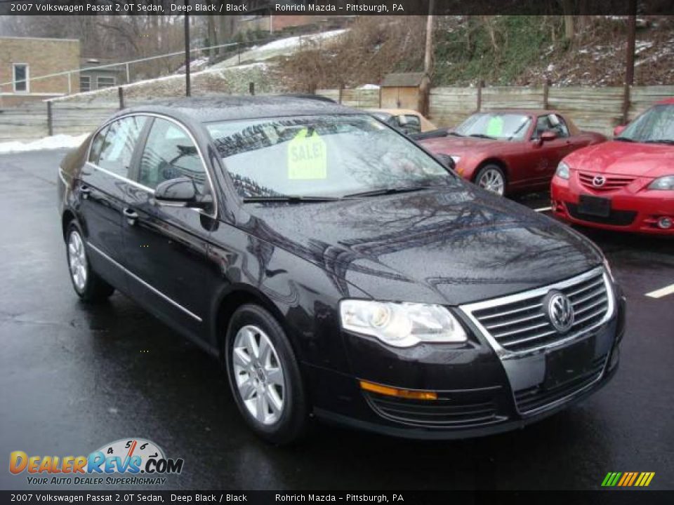 2007 Volkswagen Passat 2.0T Sedan Deep Black / Black Photo #7