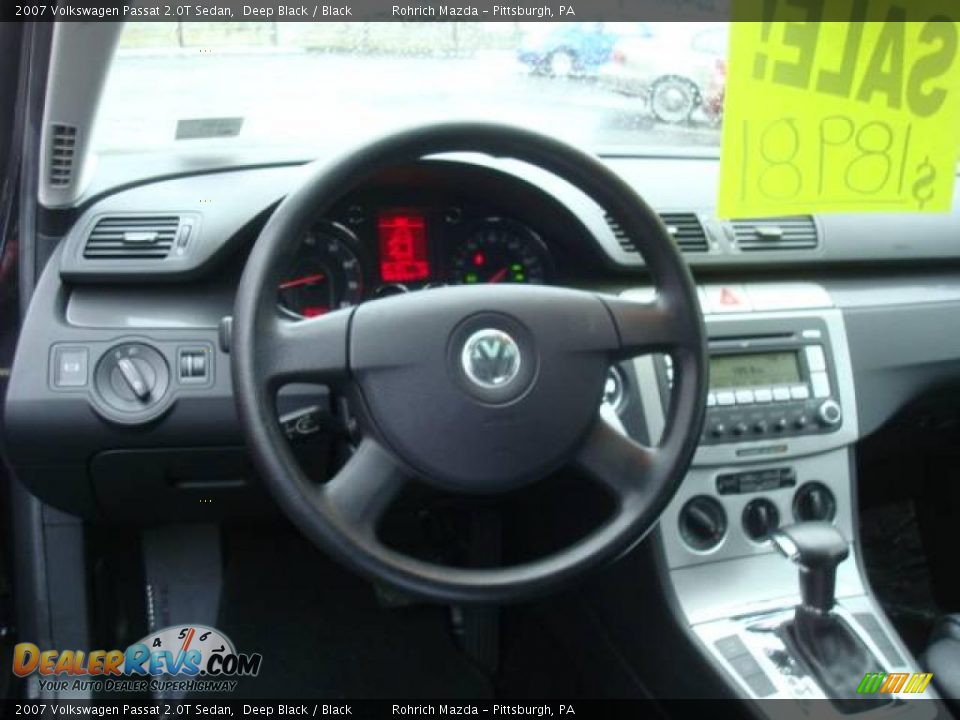 2007 Volkswagen Passat 2.0T Sedan Deep Black / Black Photo #12