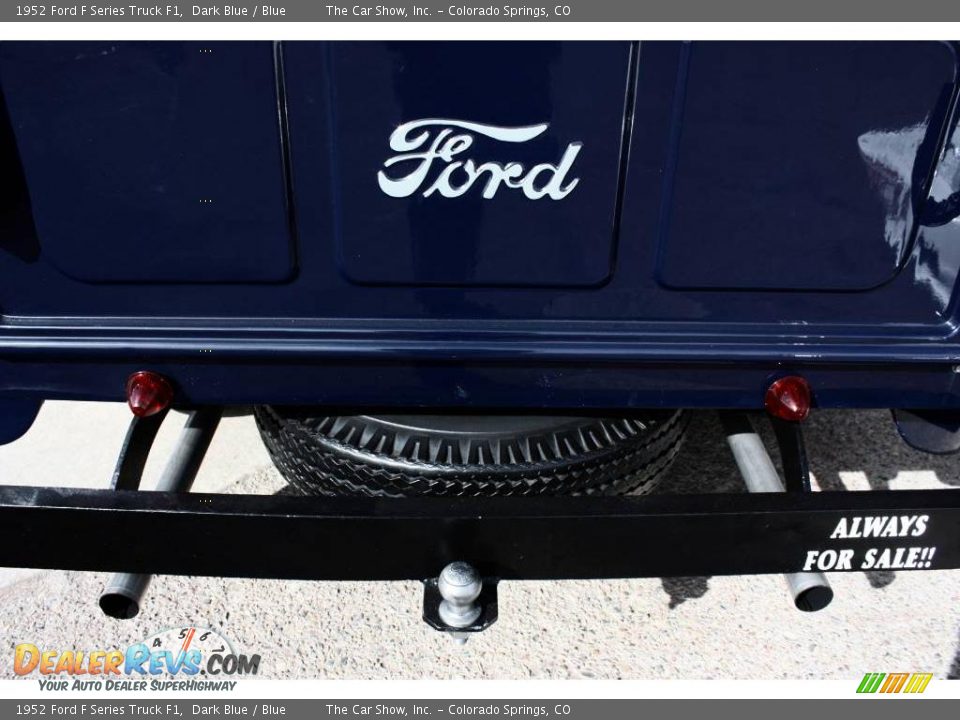 1952 Ford F Series Truck F1 Dark Blue / Blue Photo #14