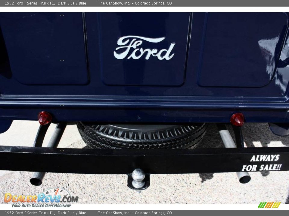 1952 Ford F Series Truck F1 Dark Blue / Blue Photo #14