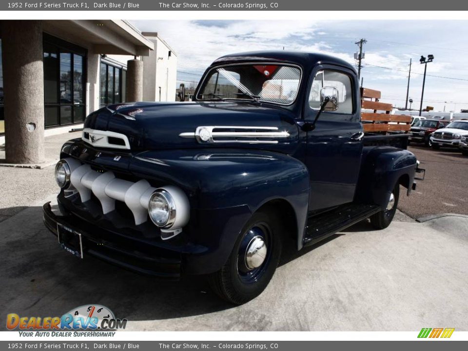 1952 Ford F Series Truck F1 Dark Blue / Blue Photo #17