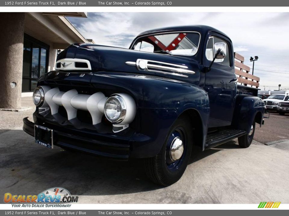 1952 Ford F Series Truck F1 Dark Blue / Blue Photo #26