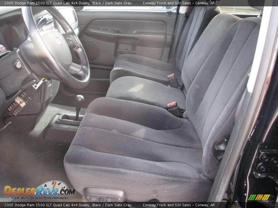 2005 Dodge Ram 3500 SLT Quad Cab 4x4 Dually Black / Dark Slate Gray Photo #13