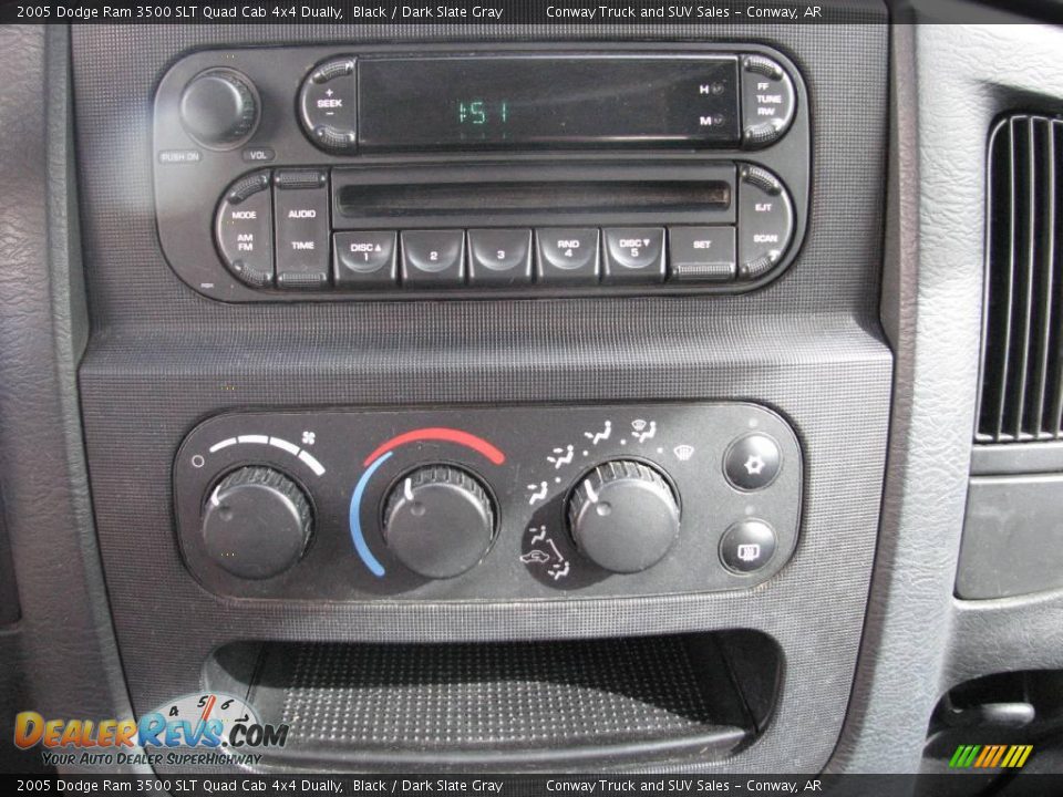 2005 Dodge Ram 3500 SLT Quad Cab 4x4 Dually Black / Dark Slate Gray Photo #17