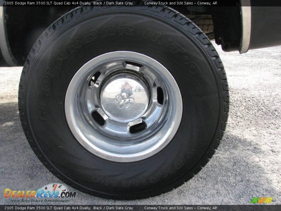 2005 Dodge Ram 3500 SLT Quad Cab 4x4 Dually Black / Dark Slate Gray Photo #21