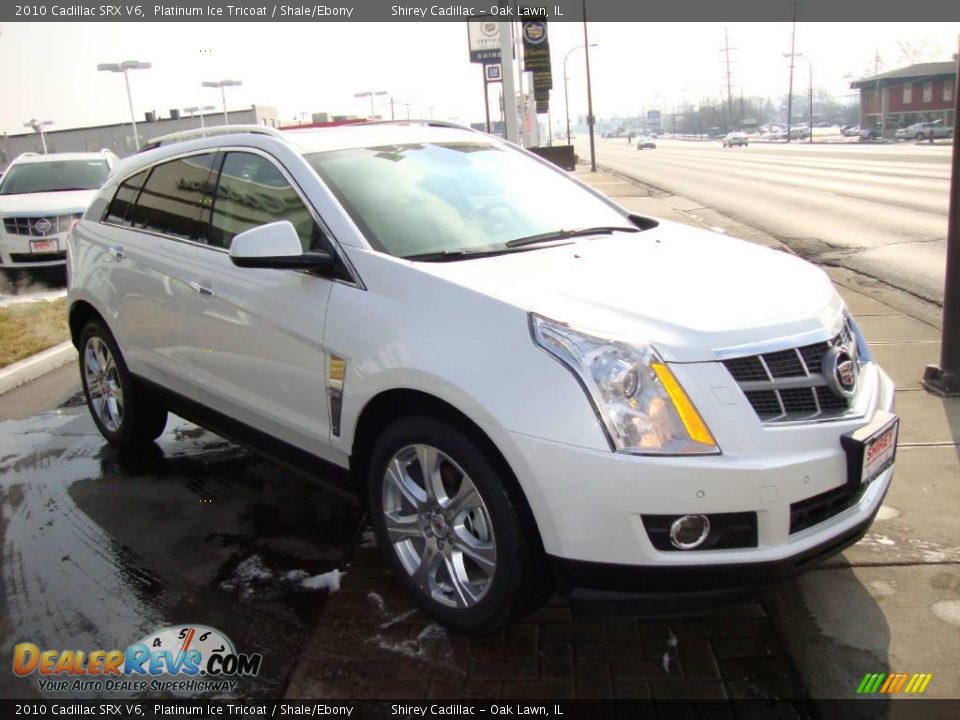 2010 Cadillac SRX V6 Platinum Ice Tricoat / Shale/Ebony Photo #3