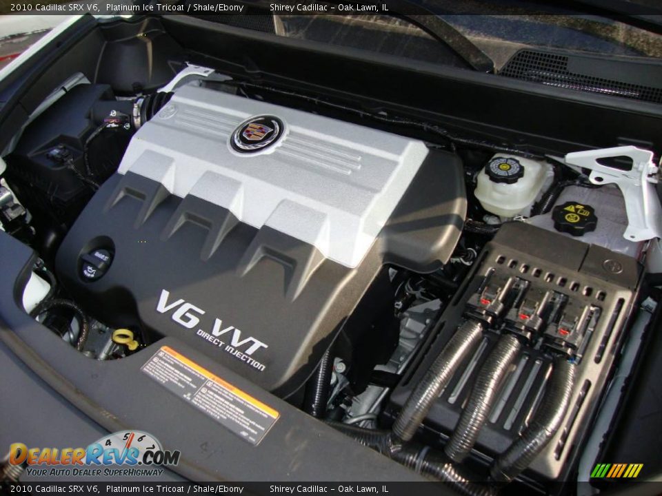 2010 Cadillac SRX V6 Platinum Ice Tricoat / Shale/Ebony Photo #14