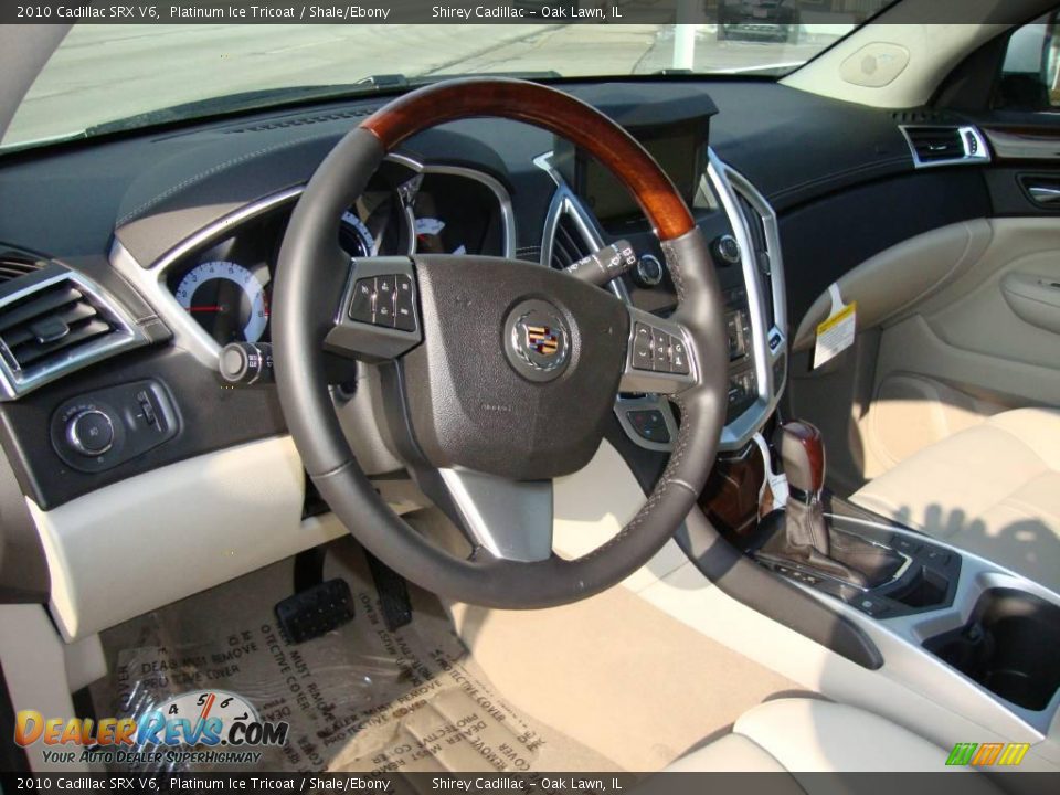 2010 Cadillac SRX V6 Platinum Ice Tricoat / Shale/Ebony Photo #15