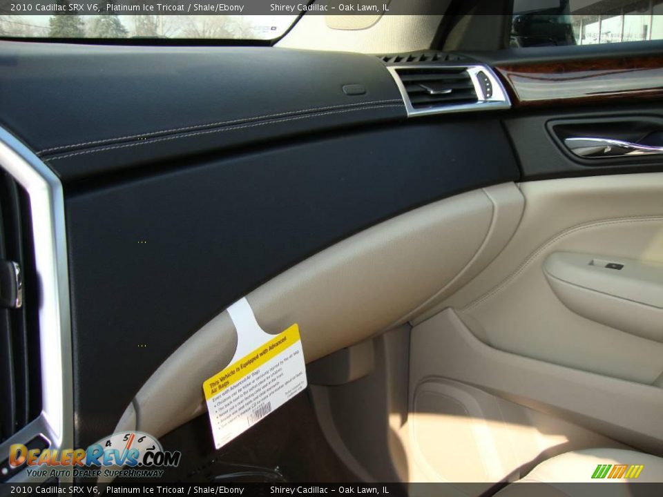 2010 Cadillac SRX V6 Platinum Ice Tricoat / Shale/Ebony Photo #19