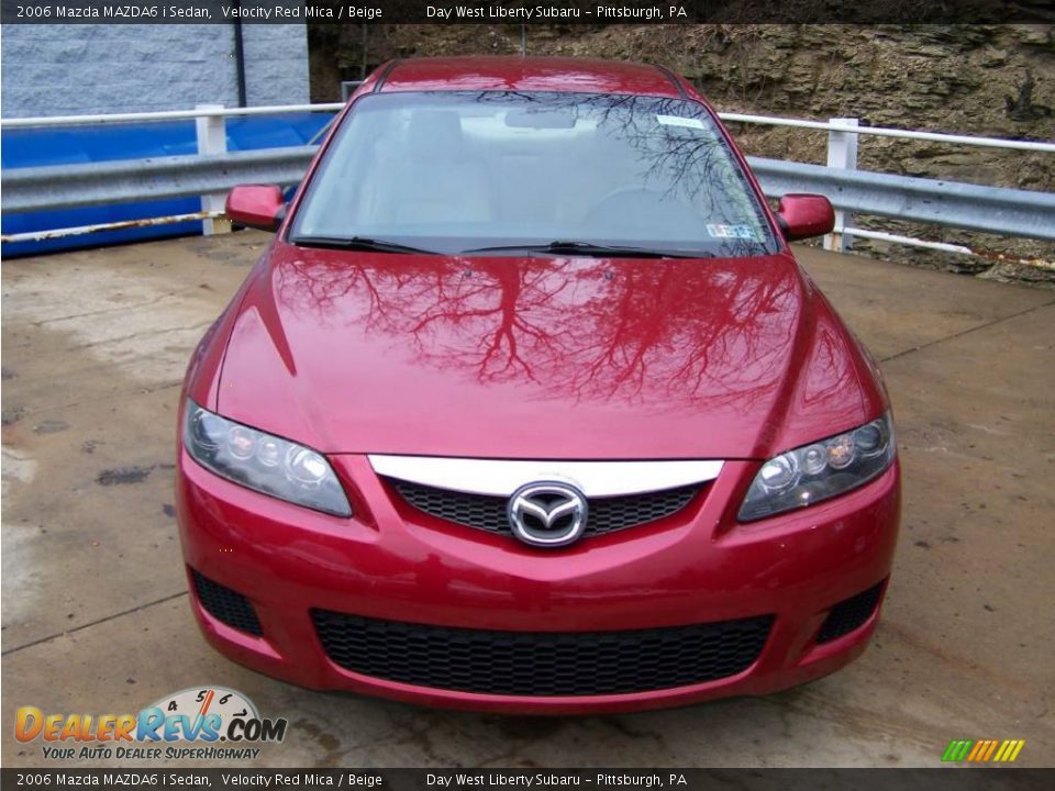 2006 Mazda MAZDA6 i Sedan Velocity Red Mica / Beige Photo #2