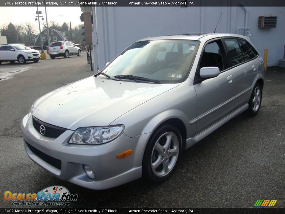 2002 Mazda Protege 5 Wagon Sunlight Silver Metallic / Off Black Photo #1