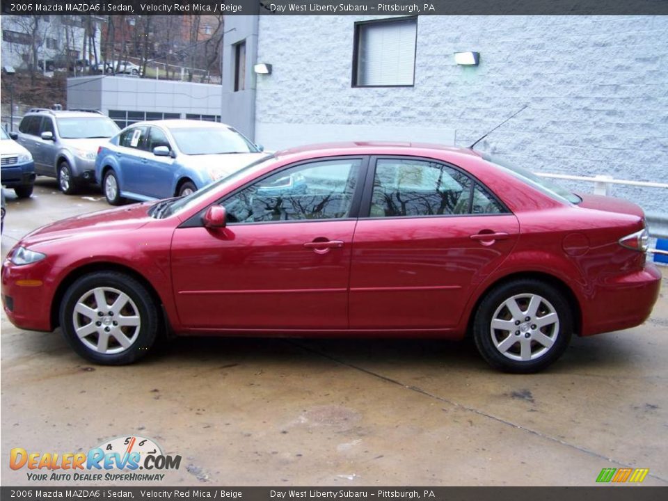 2006 Mazda MAZDA6 i Sedan Velocity Red Mica / Beige Photo #4