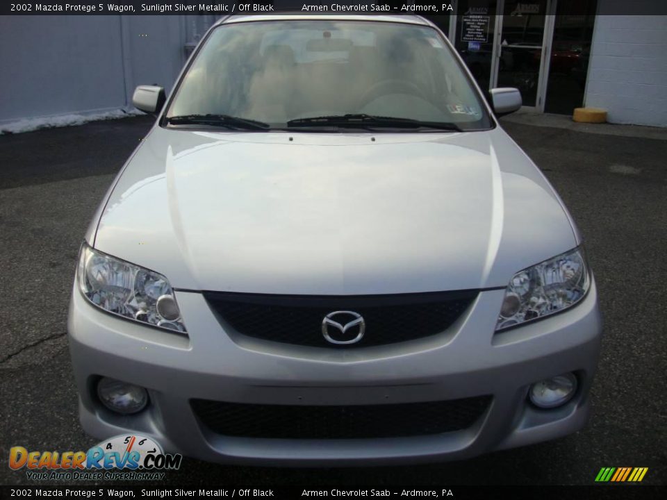 2002 Mazda Protege 5 Wagon Sunlight Silver Metallic / Off Black Photo #3