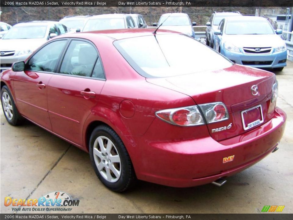 2006 Mazda MAZDA6 i Sedan Velocity Red Mica / Beige Photo #5