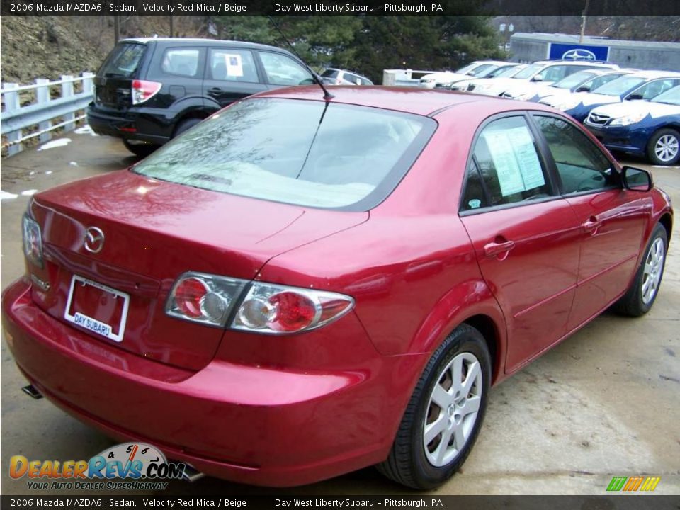 2006 Mazda MAZDA6 i Sedan Velocity Red Mica / Beige Photo #7