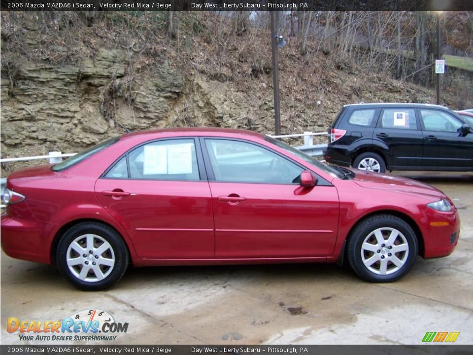 2006 Mazda MAZDA6 i Sedan Velocity Red Mica / Beige Photo #8