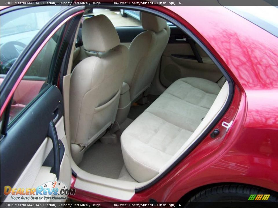 2006 Mazda MAZDA6 i Sedan Velocity Red Mica / Beige Photo #11