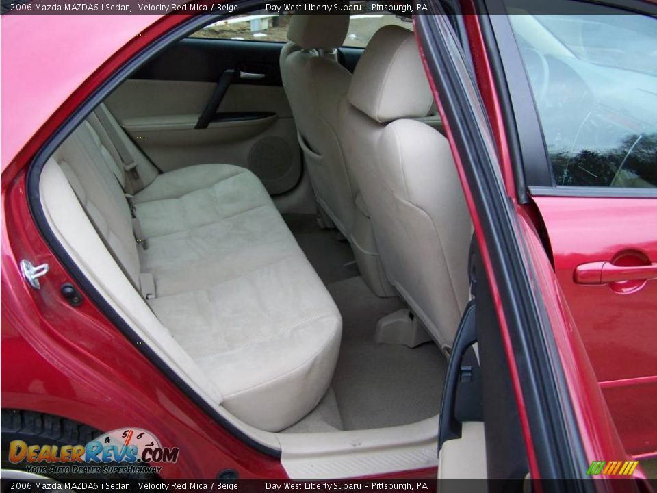 2006 Mazda MAZDA6 i Sedan Velocity Red Mica / Beige Photo #12