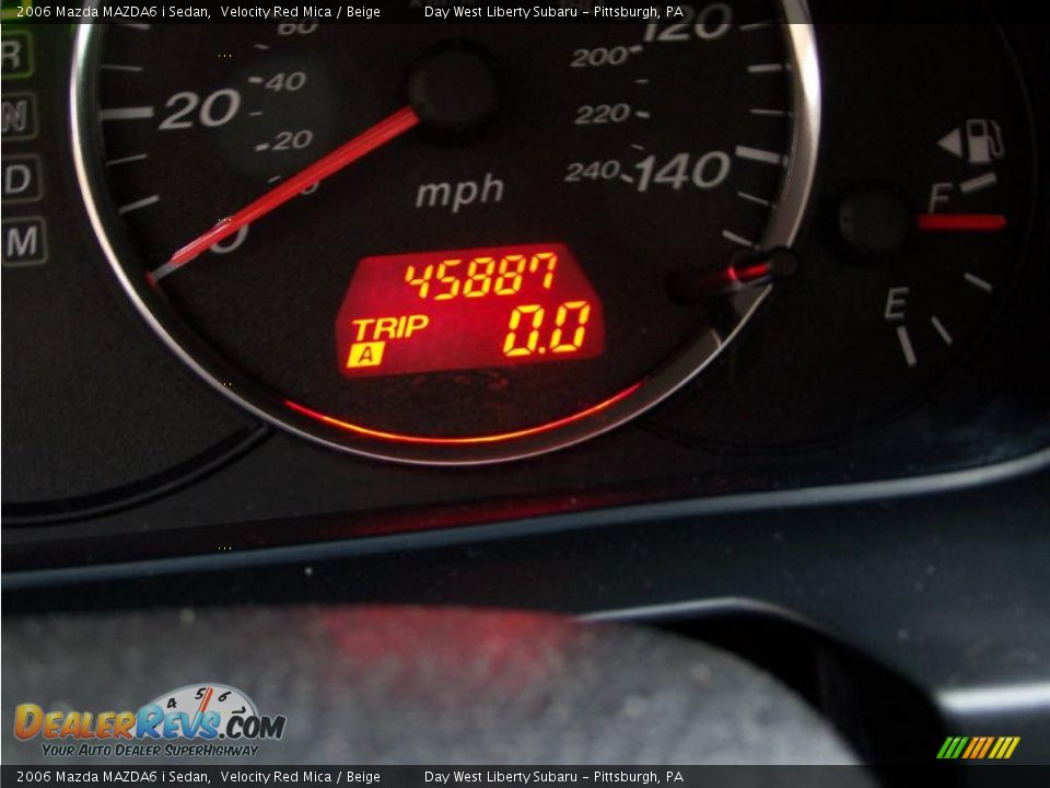 2006 Mazda MAZDA6 i Sedan Velocity Red Mica / Beige Photo #15