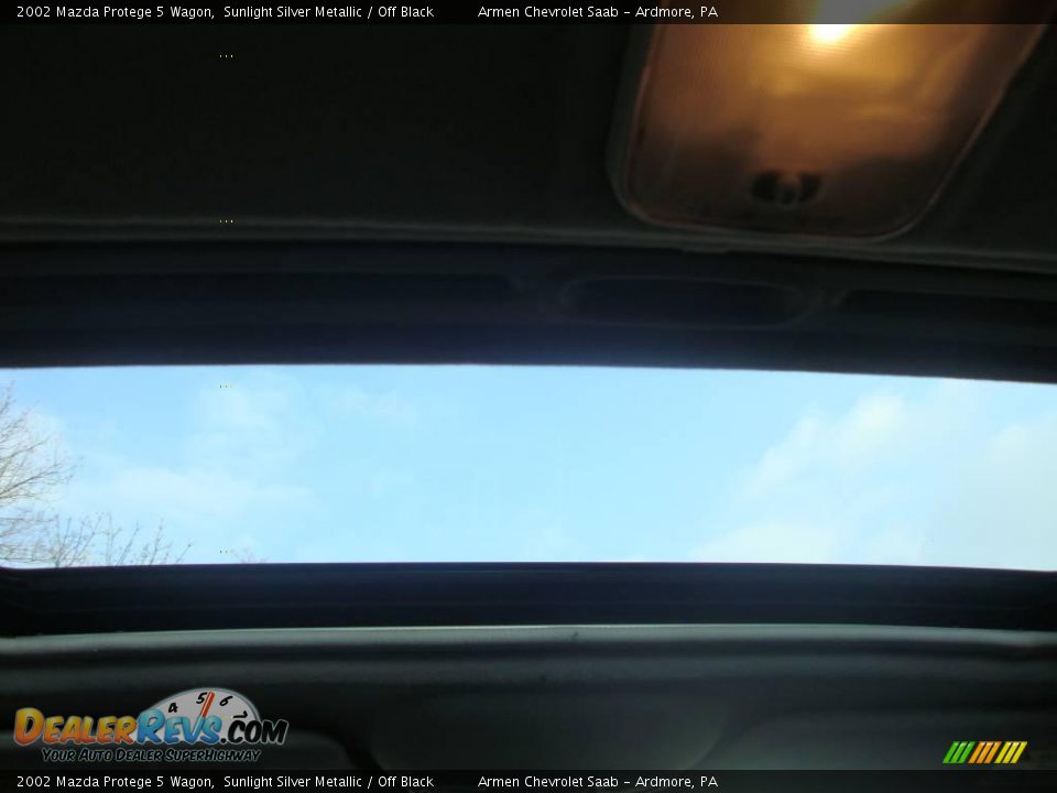 2002 Mazda Protege 5 Wagon Sunlight Silver Metallic / Off Black Photo #23