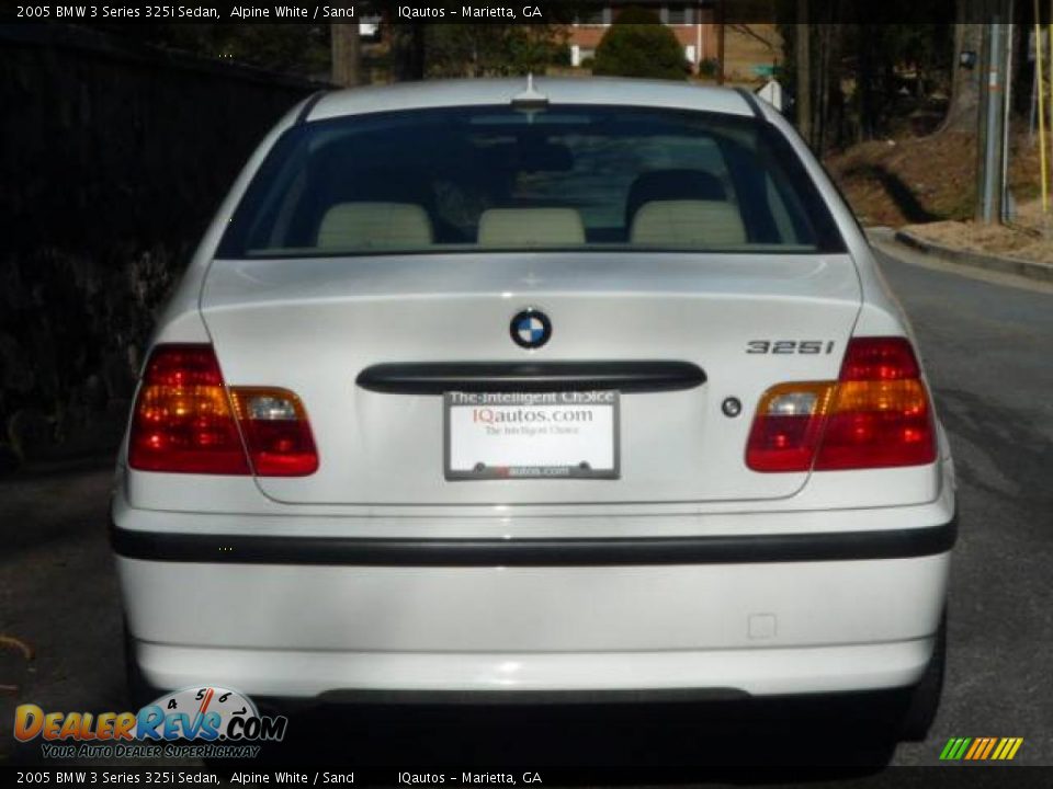 2005 BMW 3 Series 325i Sedan Alpine White / Sand Photo #6