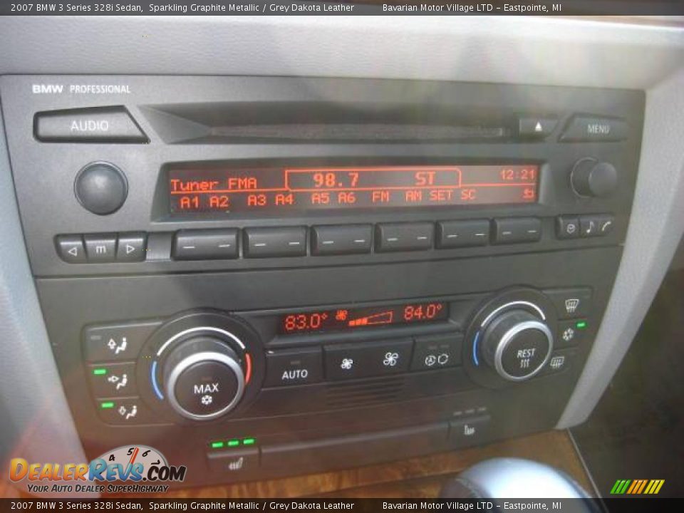 2007 BMW 3 Series 328i Sedan Sparkling Graphite Metallic / Grey Dakota Leather Photo #18