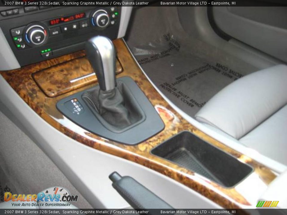 2007 BMW 3 Series 328i Sedan Sparkling Graphite Metallic / Grey Dakota Leather Photo #19