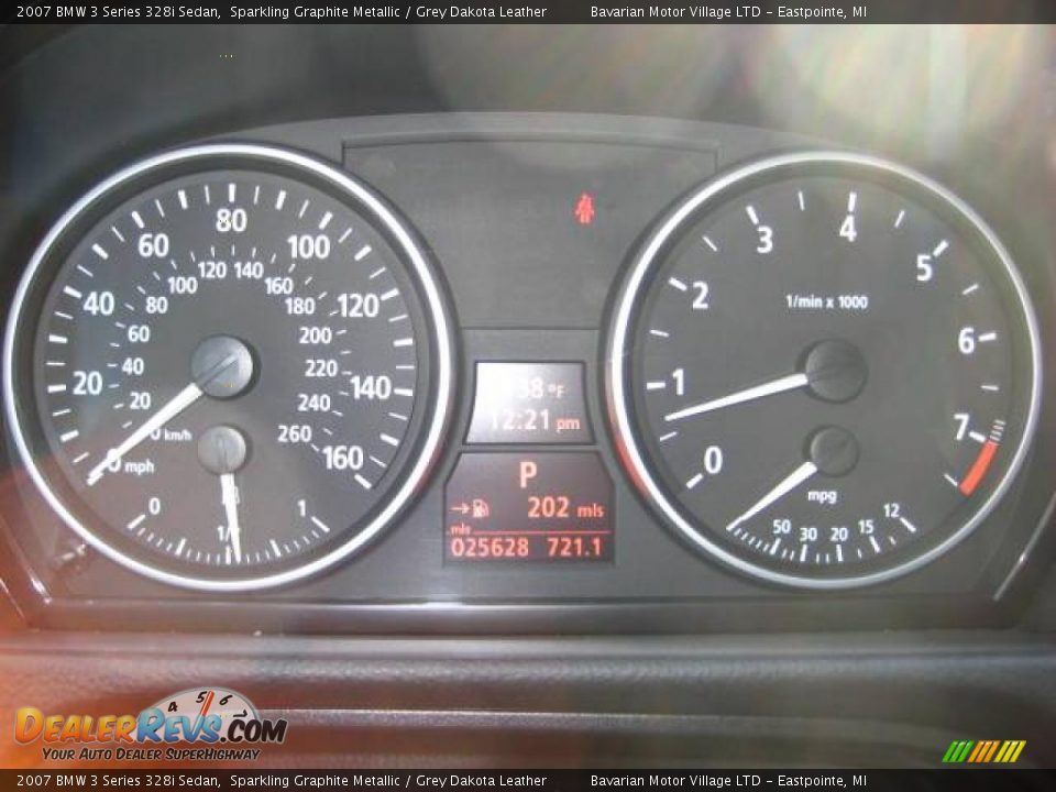 2007 BMW 3 Series 328i Sedan Sparkling Graphite Metallic / Grey Dakota Leather Photo #22