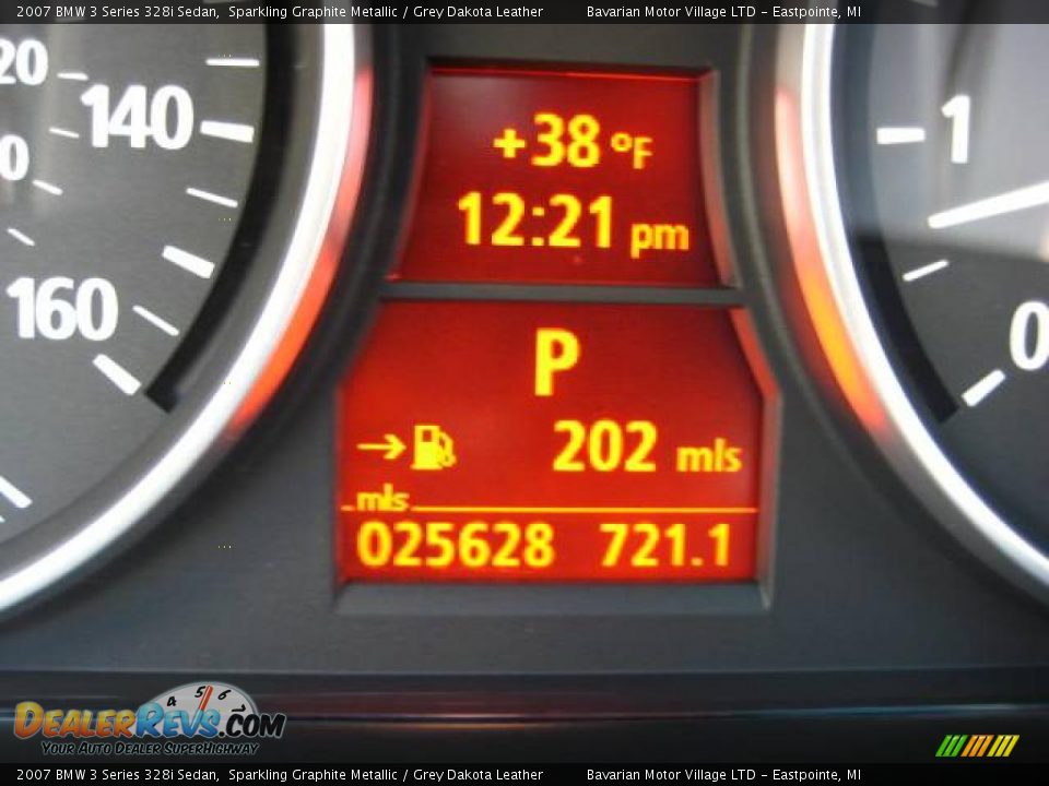 2007 BMW 3 Series 328i Sedan Sparkling Graphite Metallic / Grey Dakota Leather Photo #23