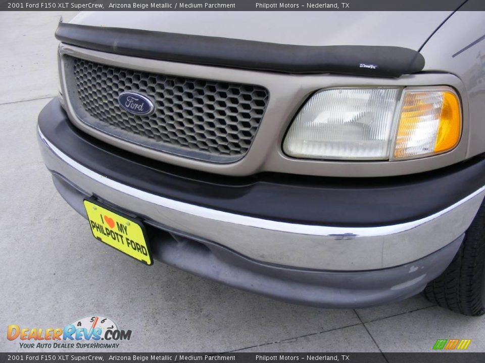 2001 Ford F150 XLT SuperCrew Arizona Beige Metallic / Medium Parchment Photo #11