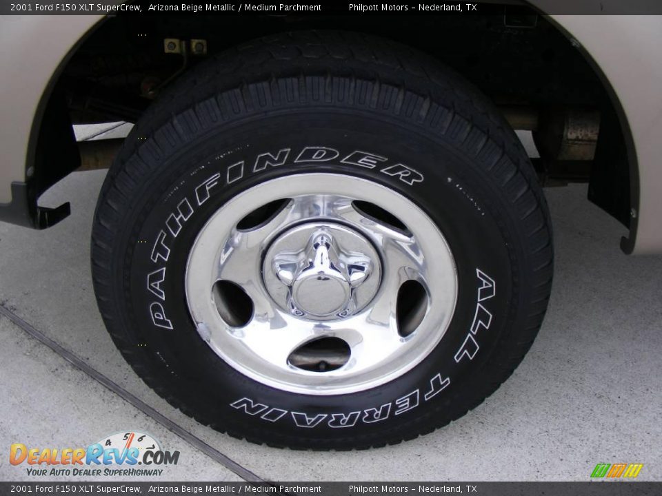 2001 Ford F150 XLT SuperCrew Arizona Beige Metallic / Medium Parchment Photo #14