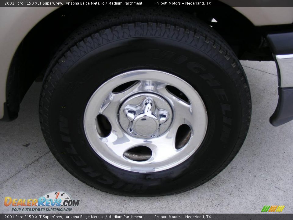 2001 Ford F150 XLT SuperCrew Arizona Beige Metallic / Medium Parchment Photo #15