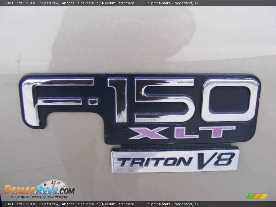 2001 Ford F150 XLT SuperCrew Arizona Beige Metallic / Medium Parchment Photo #16