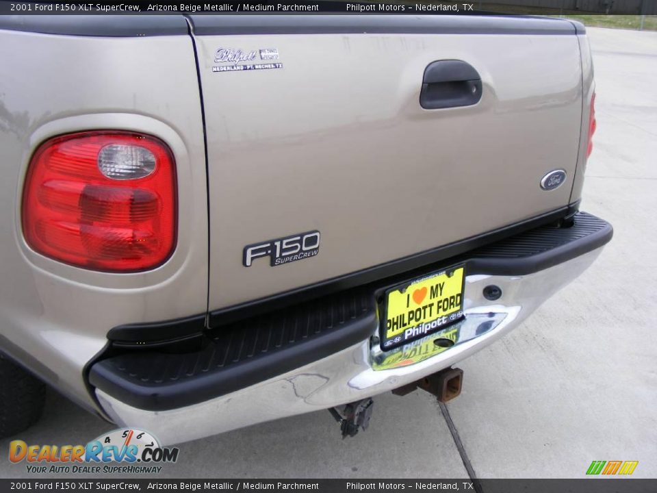 2001 Ford F150 XLT SuperCrew Arizona Beige Metallic / Medium Parchment Photo #22