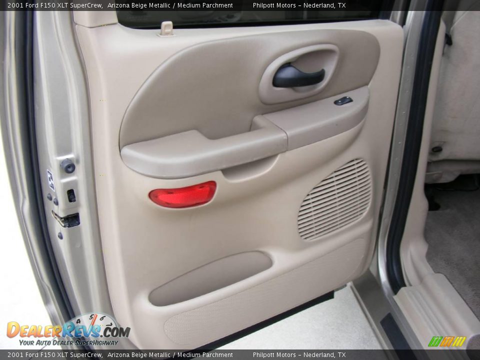 2001 Ford F150 XLT SuperCrew Arizona Beige Metallic / Medium Parchment Photo #32