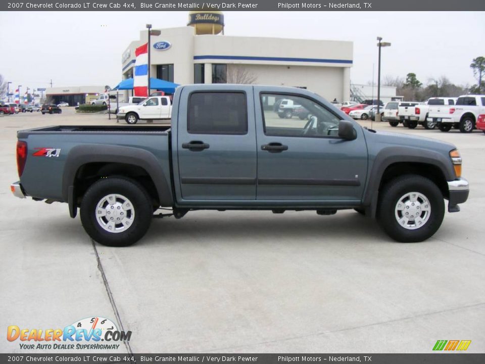 2007 Chevrolet Colorado LT Crew Cab 4x4 Blue Granite Metallic / Very Dark Pewter Photo #2