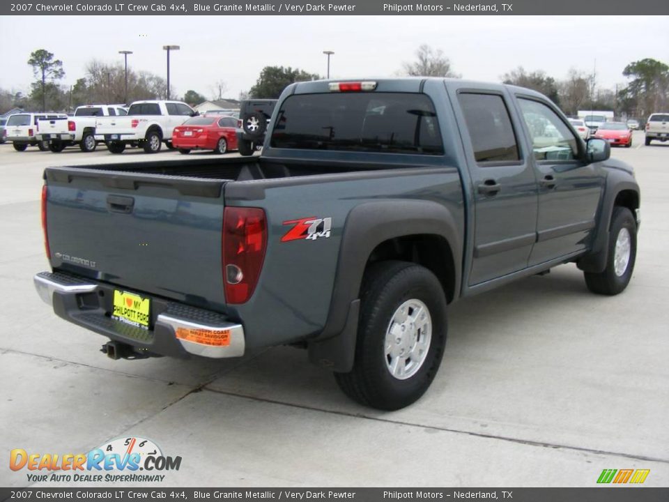 2007 Chevrolet Colorado LT Crew Cab 4x4 Blue Granite Metallic / Very Dark Pewter Photo #3