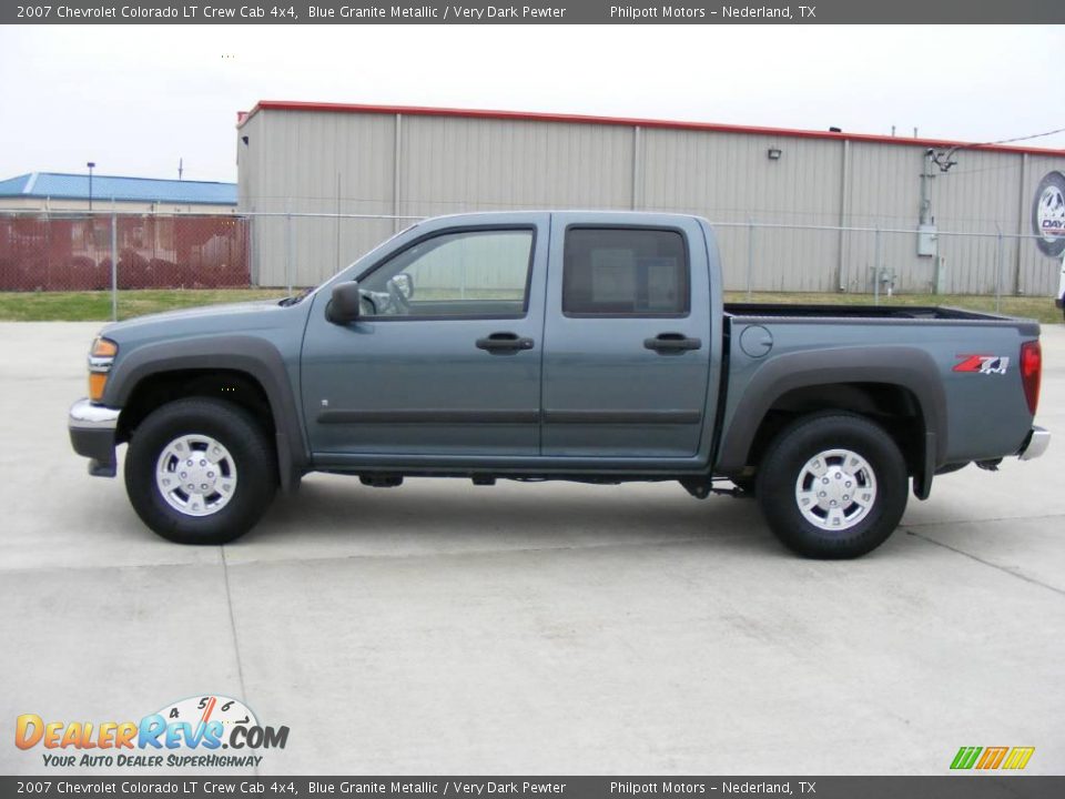 2007 Chevrolet Colorado LT Crew Cab 4x4 Blue Granite Metallic / Very Dark Pewter Photo #6