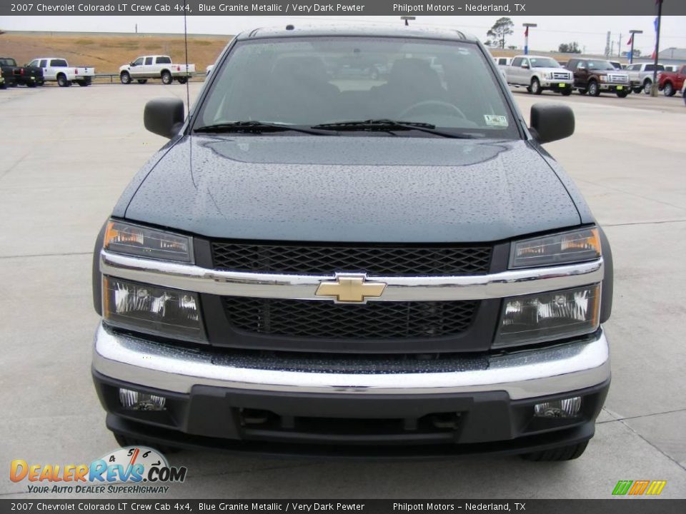 2007 Chevrolet Colorado LT Crew Cab 4x4 Blue Granite Metallic / Very Dark Pewter Photo #8