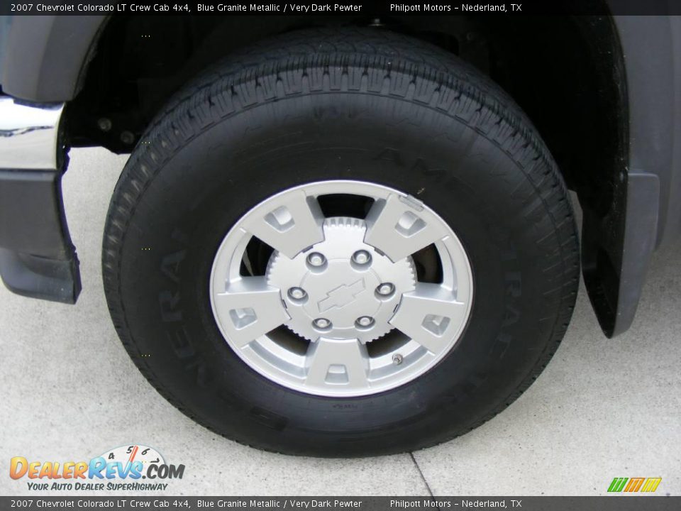 2007 Chevrolet Colorado LT Crew Cab 4x4 Blue Granite Metallic / Very Dark Pewter Photo #12