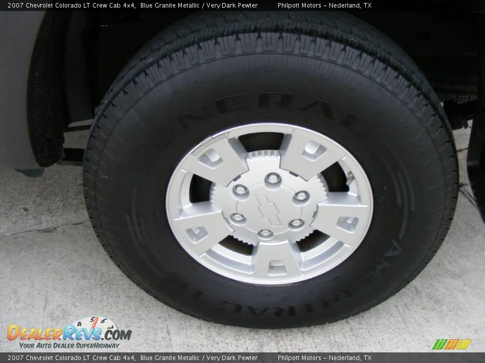 2007 Chevrolet Colorado LT Crew Cab 4x4 Blue Granite Metallic / Very Dark Pewter Photo #13