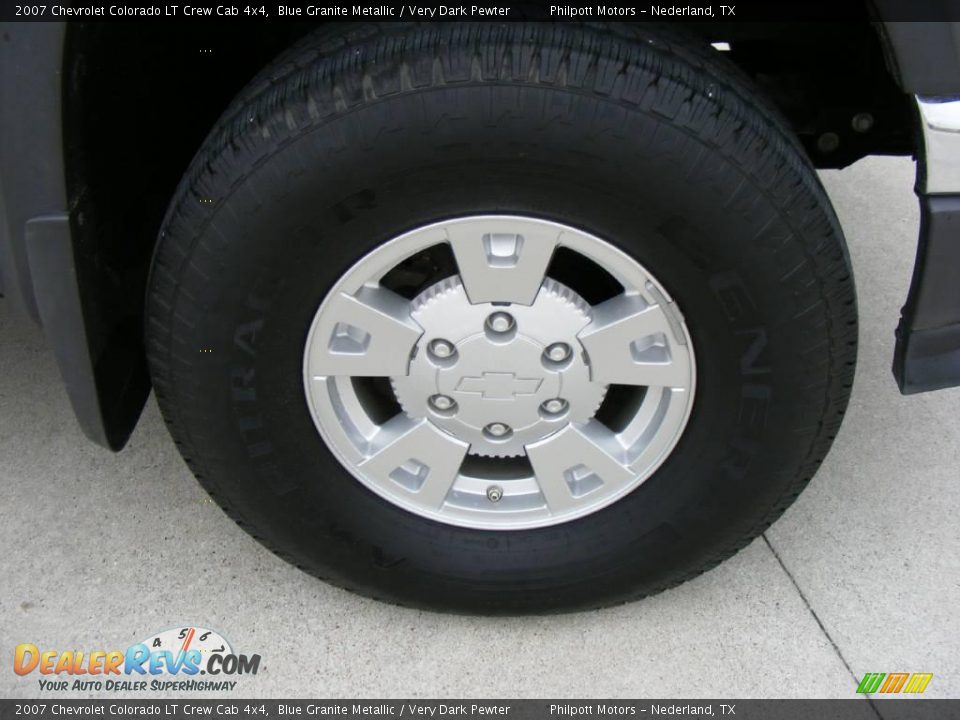 2007 Chevrolet Colorado LT Crew Cab 4x4 Blue Granite Metallic / Very Dark Pewter Photo #15